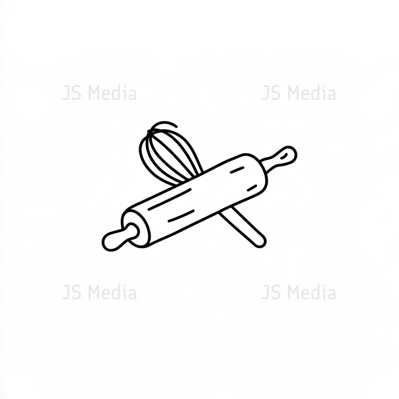 Minimal Handdrawn Coffee Bakery Icons