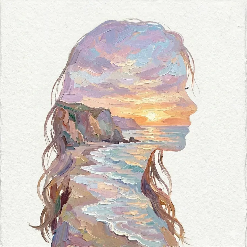 Dreamy Double Exposure Silhouettes