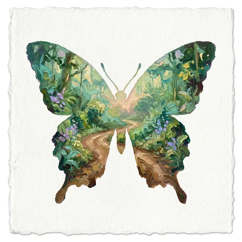 Dreamy Double Exposure Silhouettes