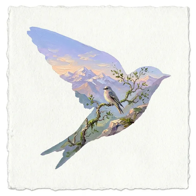 Dreamy Double Exposure Silhouettes