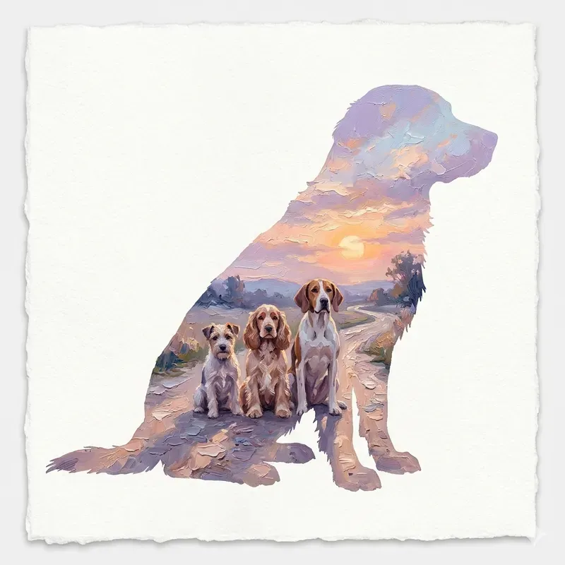 Dreamy Double Exposure Silhouettes