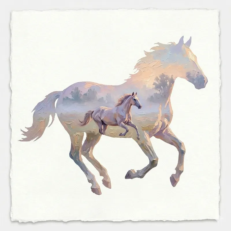 Dreamy Double Exposure Silhouettes