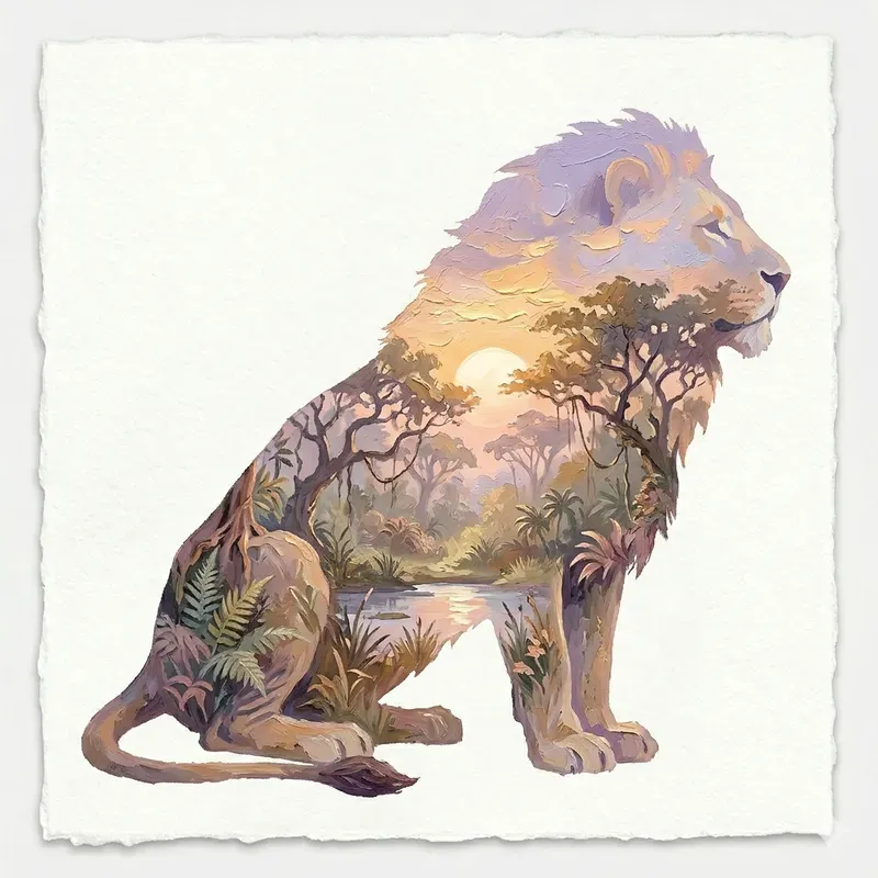 Dreamy Double Exposure Silhouettes