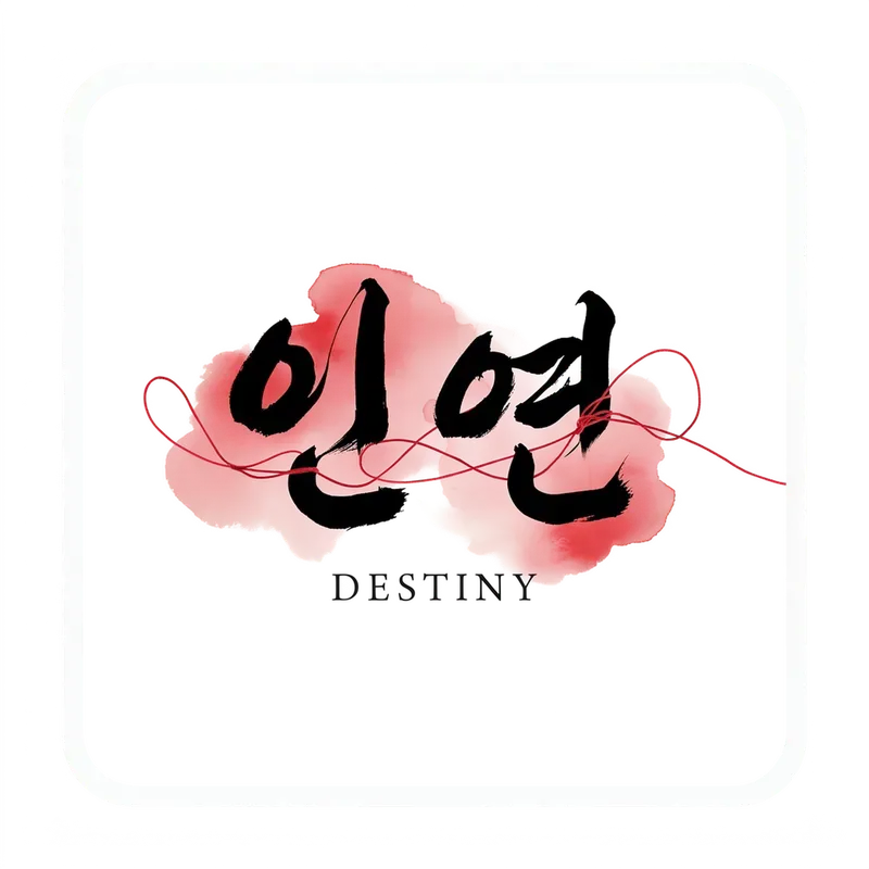 Korean Hangeul Calligraphy Stickers