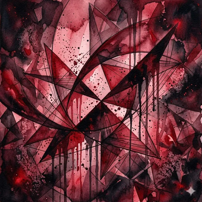 Modern Abstract Geometric Watercolors