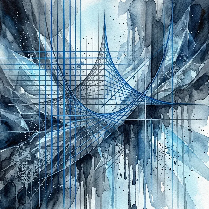 Modern Abstract Geometric Watercolors