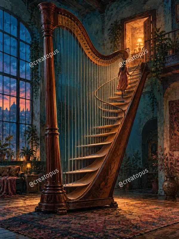 Surreal Music Dreamscape Art Prints