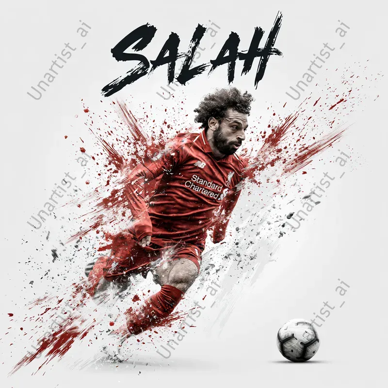 Action Graphic Soccer Player Posters