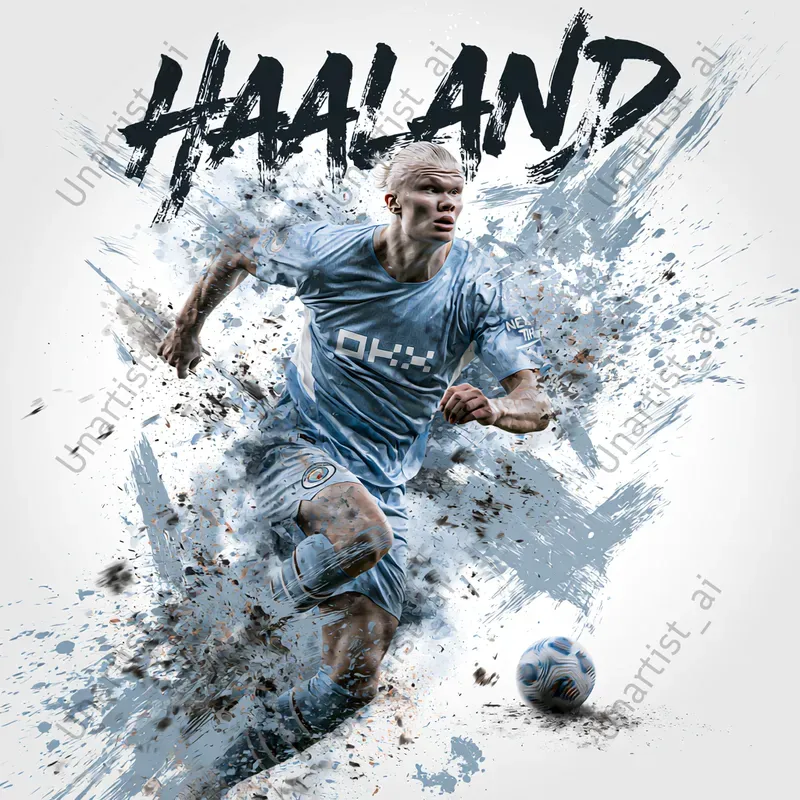Action Graphic Soccer Player Posters
