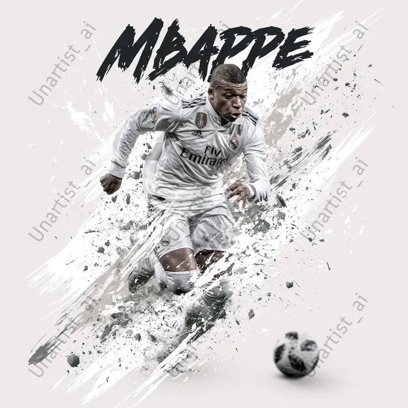 Action Graphic Soccer Player Posters