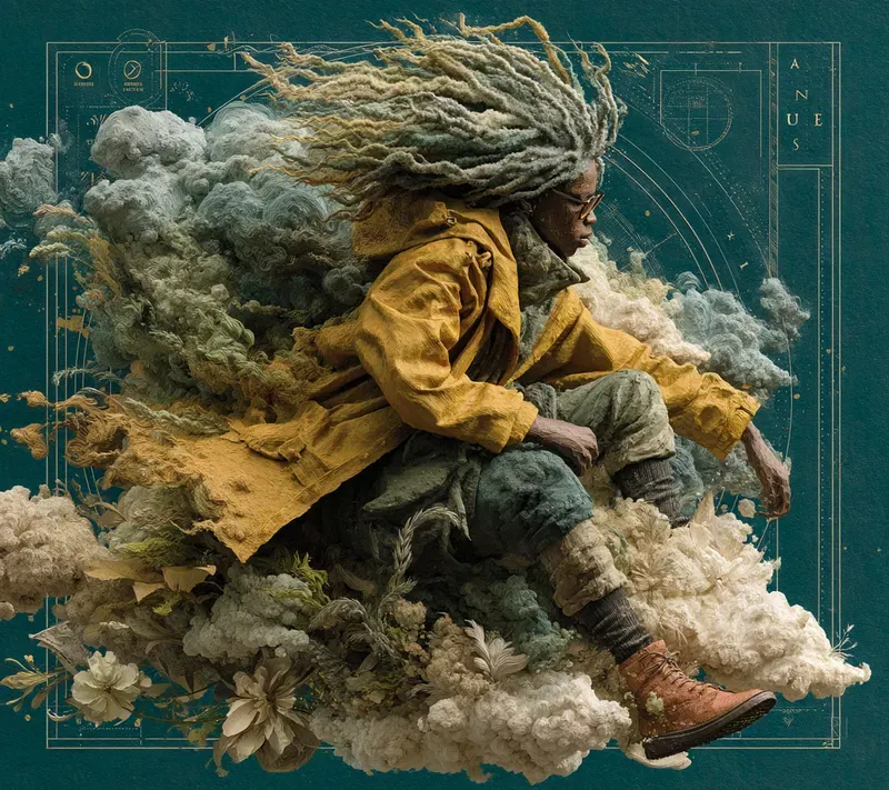 Afrocentric Surreal Chalk Sculptures