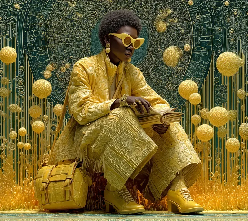 Afrocentric Surreal Chalk Sculptures