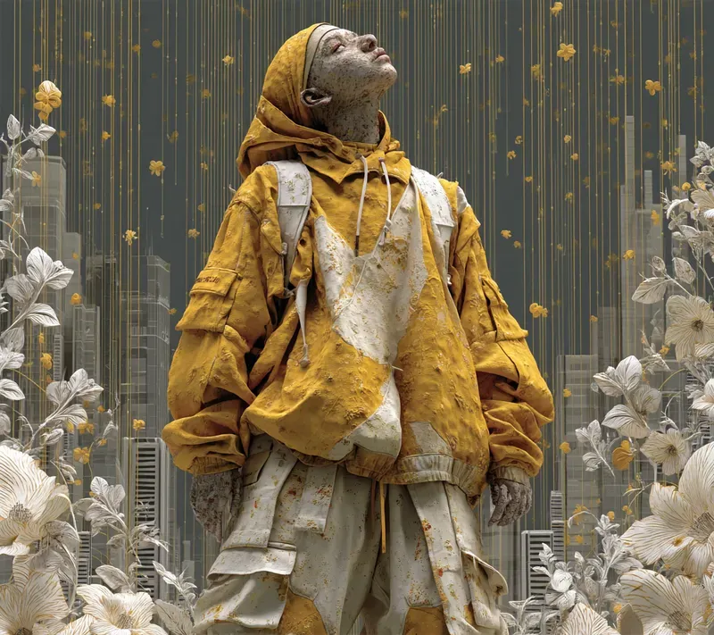 Afrocentric Surreal Chalk Sculptures