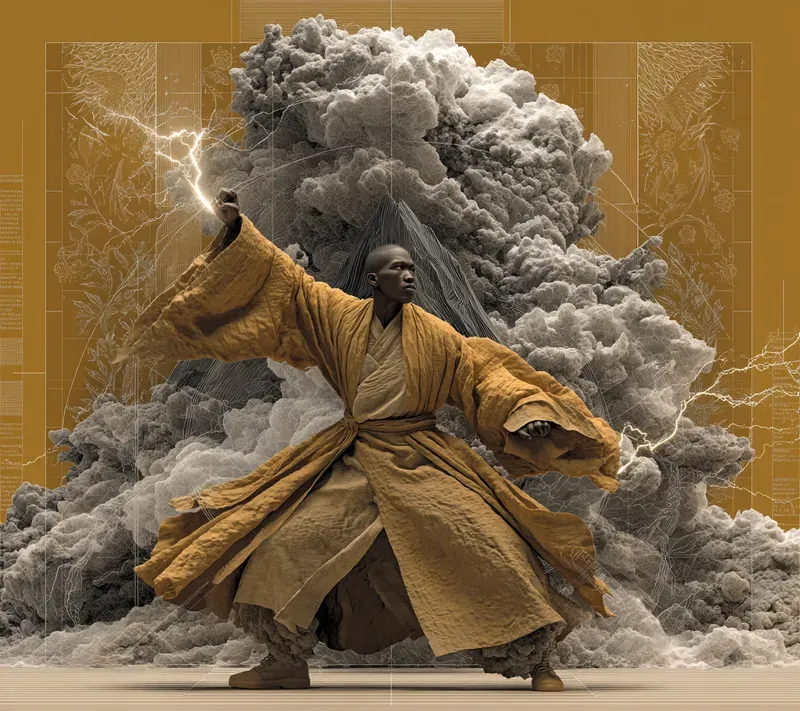 Afrocentric Surreal Chalk Sculptures