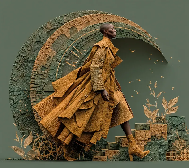 Afrocentric Surreal Chalk Sculptures