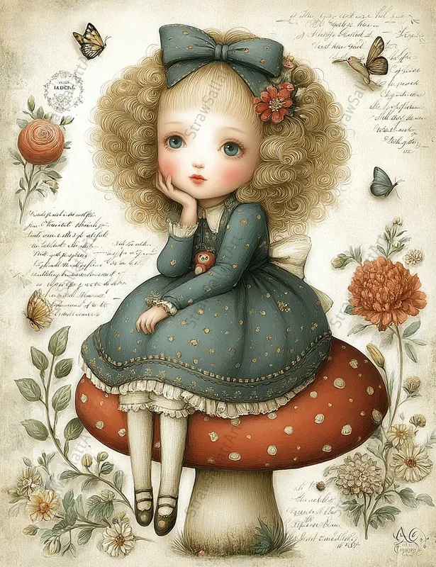 Alice Wonderland Junk Journal Stamperias