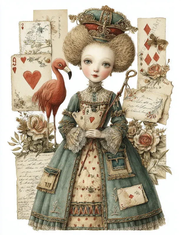 Alice Wonderland Junk Journal Stamperias
