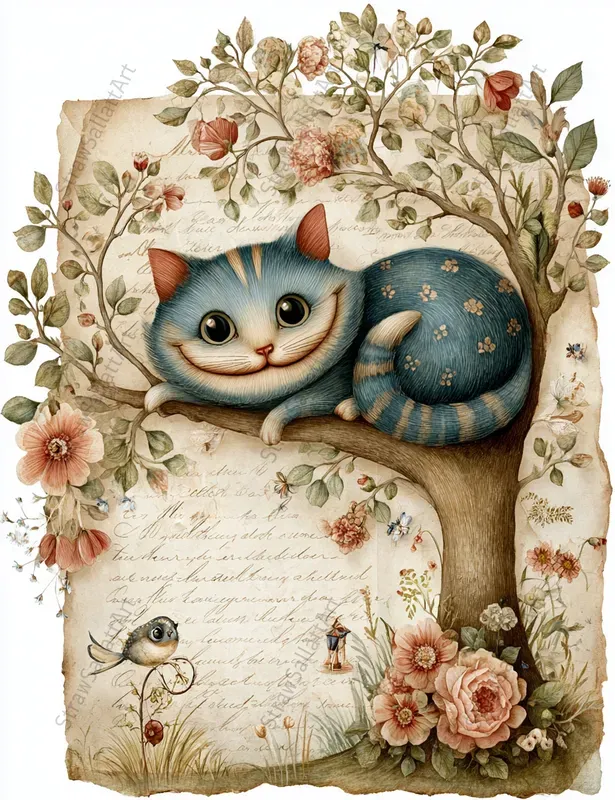 Alice Wonderland Junk Journal Stamperias