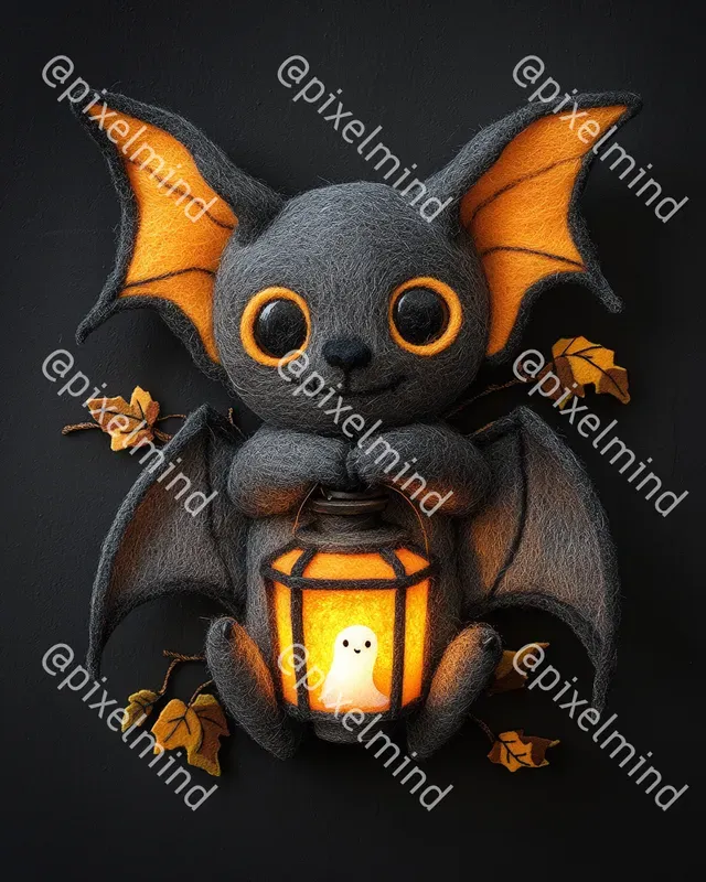 Halloween Felt Lanterns Tshirt Art