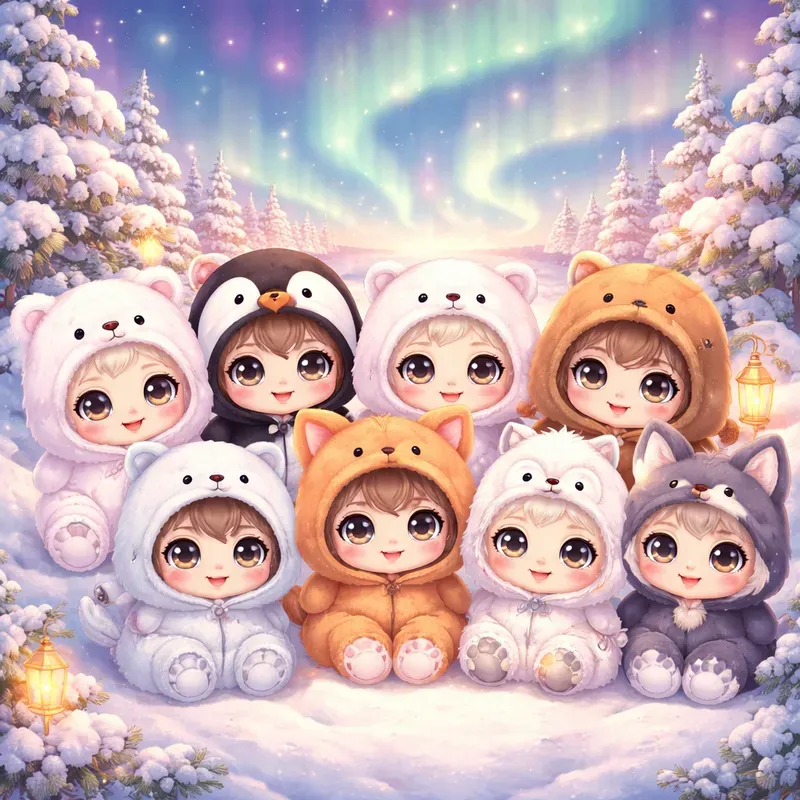 Cute Animal Onesie Kids Illustrations