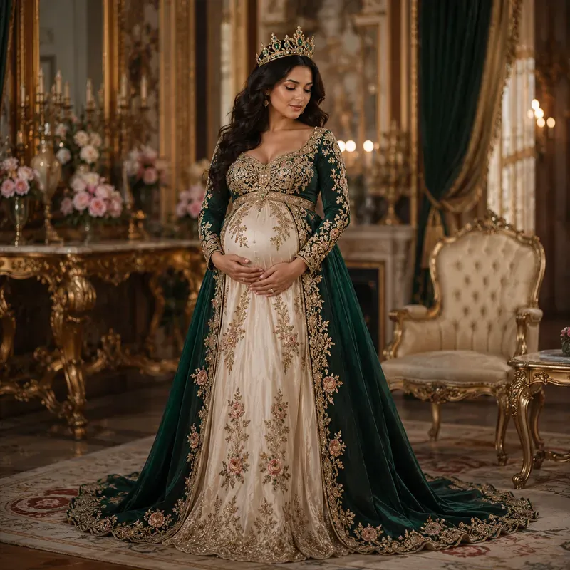 Beautiful Young Maternity Fashion Models