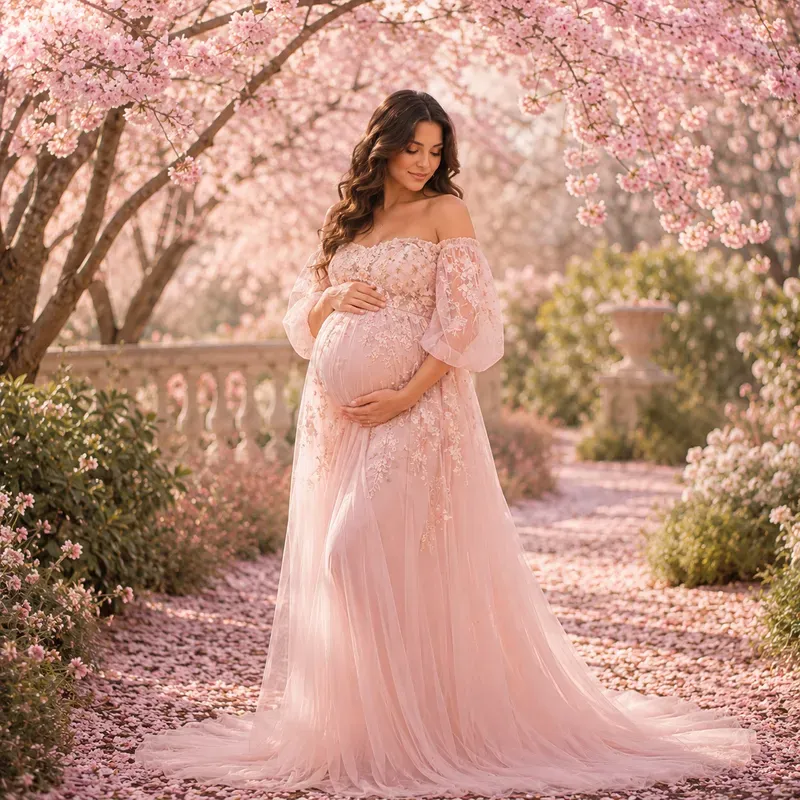 Beautiful Young Maternity Fashion Models