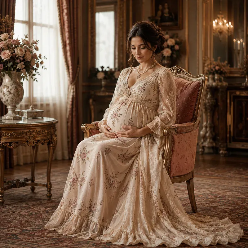 Beautiful Young Maternity Fashion Models