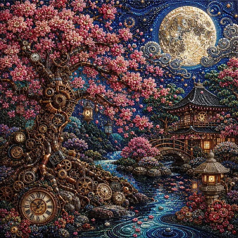 Steampunk Beaded Art