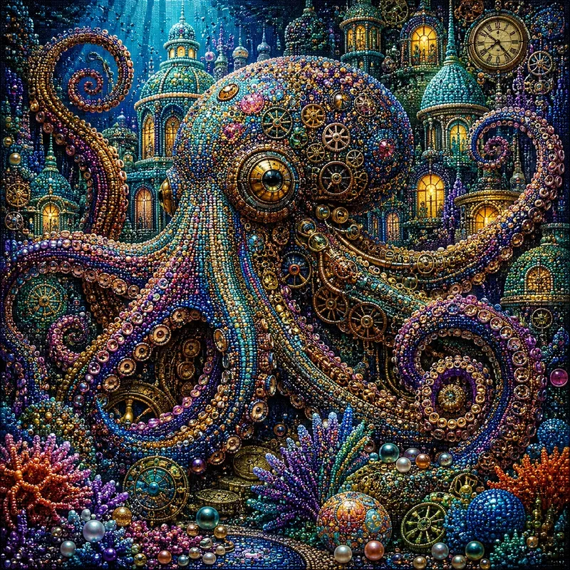 Steampunk Beaded Art