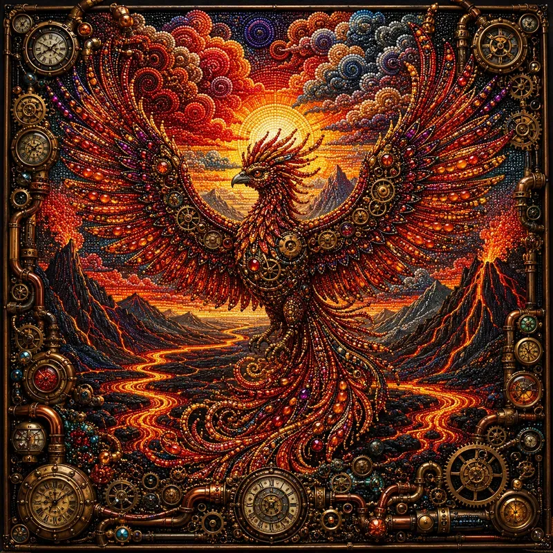 Steampunk Beaded Art