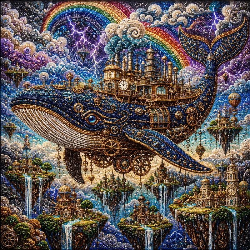 Steampunk Beaded Art