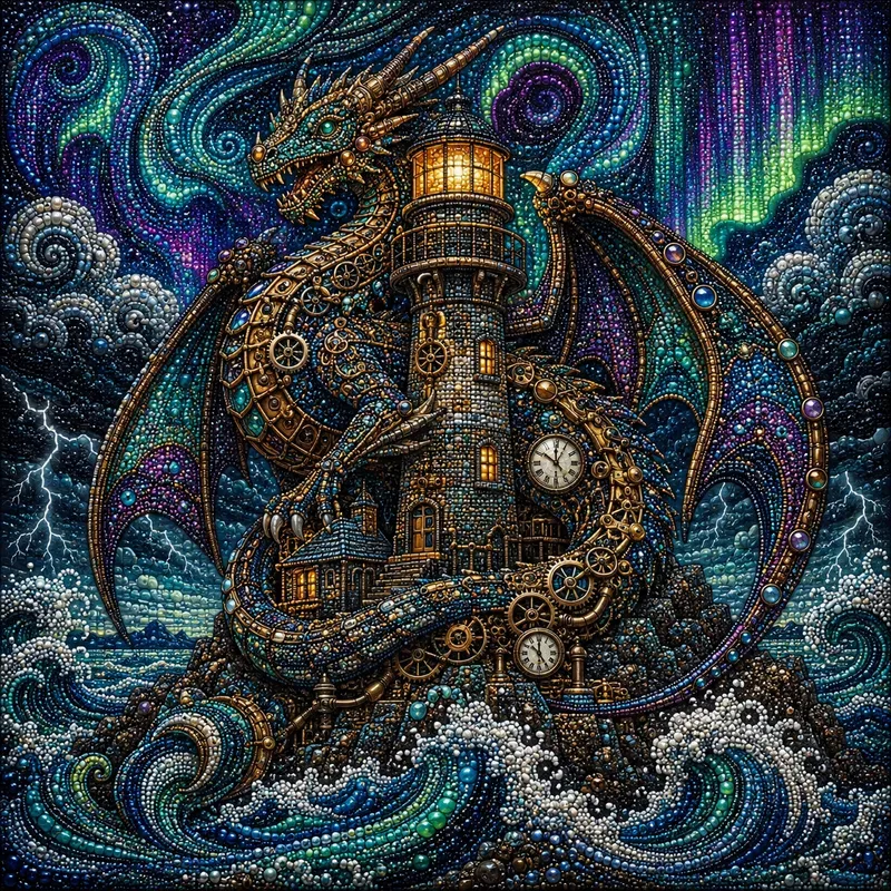 Steampunk Beaded Art