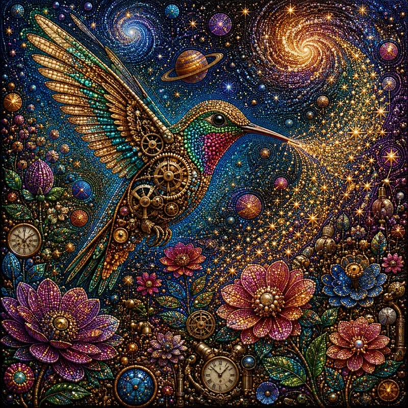 Steampunk Beaded Art