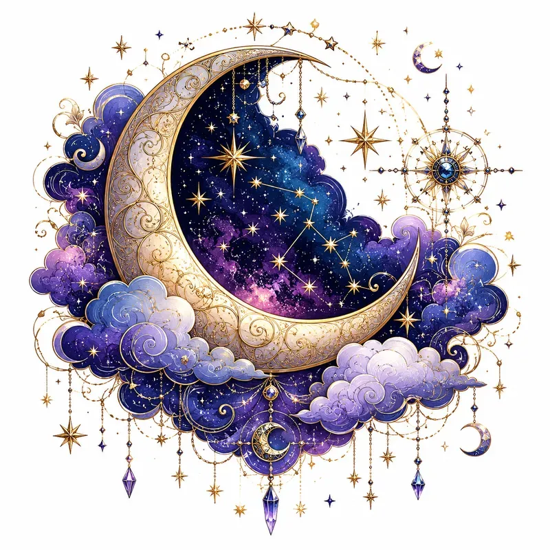 Celestial Stars Fantasy Art Illustrations
