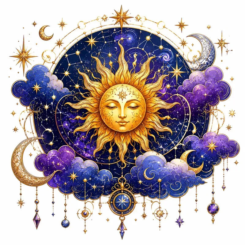 Celestial Stars Fantasy Art Illustrations