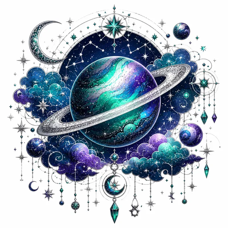 Celestial Stars Fantasy Art Illustrations