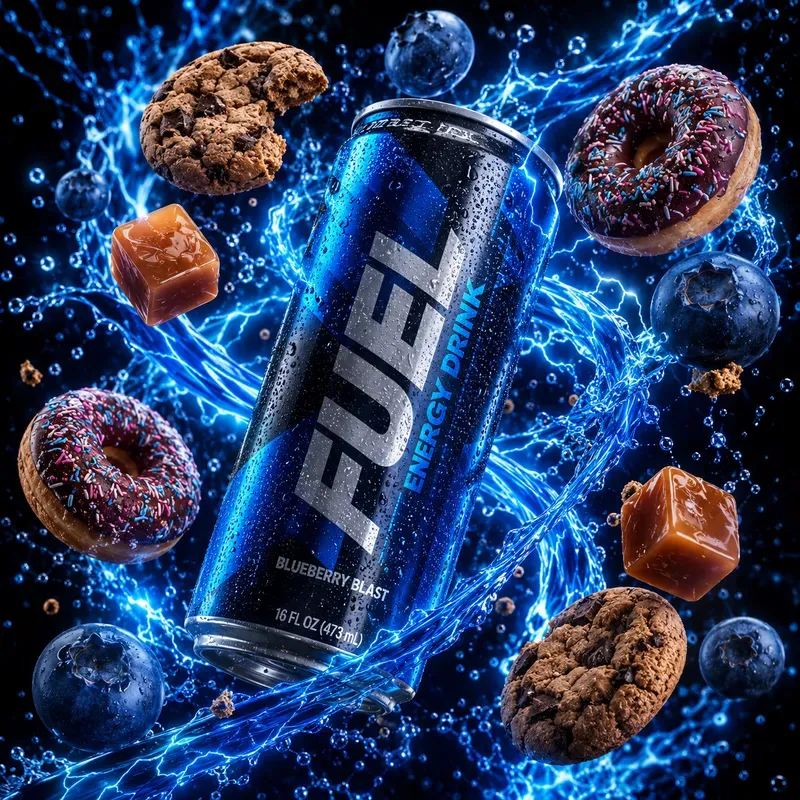 Floating Soda Splash Fusion Art