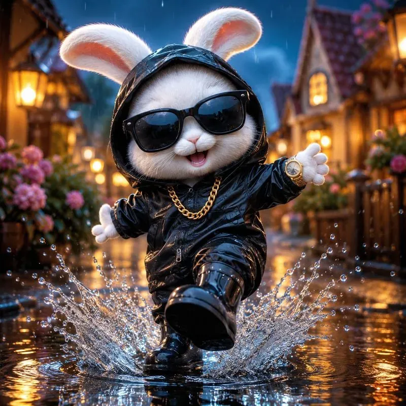 Whimsical Rain Crews 3D