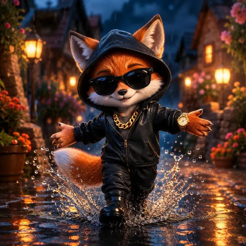 Whimsical Rain Crews 3D