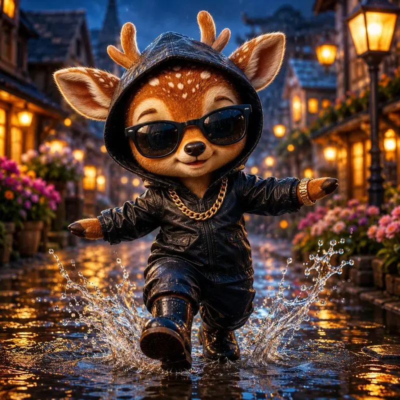 Whimsical Rain Crews 3D