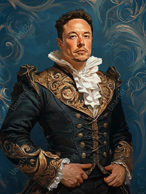Celebrities Baroque Style Portraits Midjourney Prompt | PromptBase