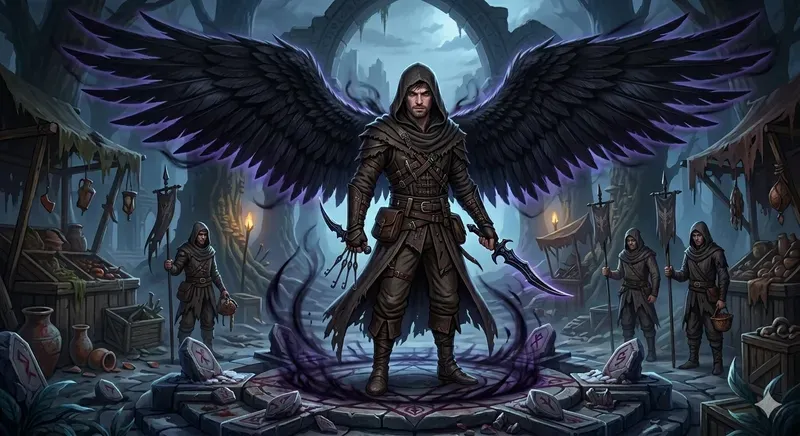 Winged Fantasy RPG Npc Generator Gemini Image Prompt | PromptBase