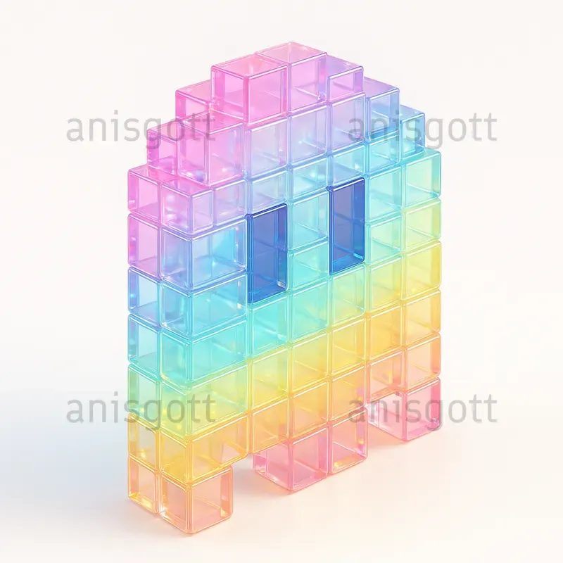 3D Pastel Rainbow Voxel Icons ChatGPT Image Prompt | PromptBase