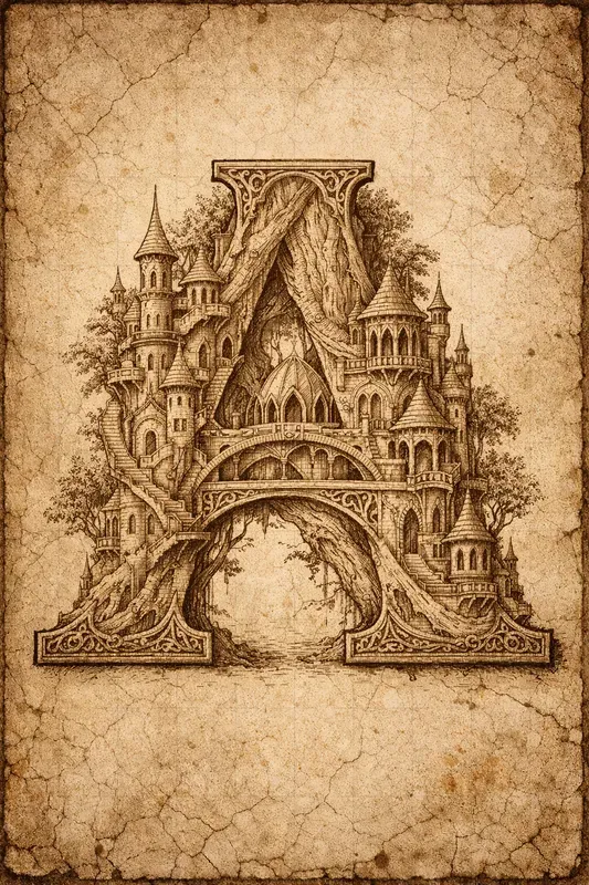 Fantasy Manuscript Letter Engines ChatGPT Image Prompt | PromptBase