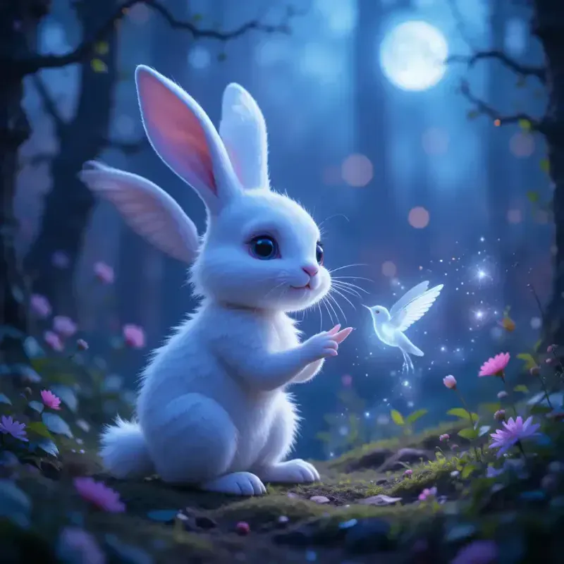 Adorable Baby Animals In Magical Forests ChatGPT Image Prompt | PromptBase