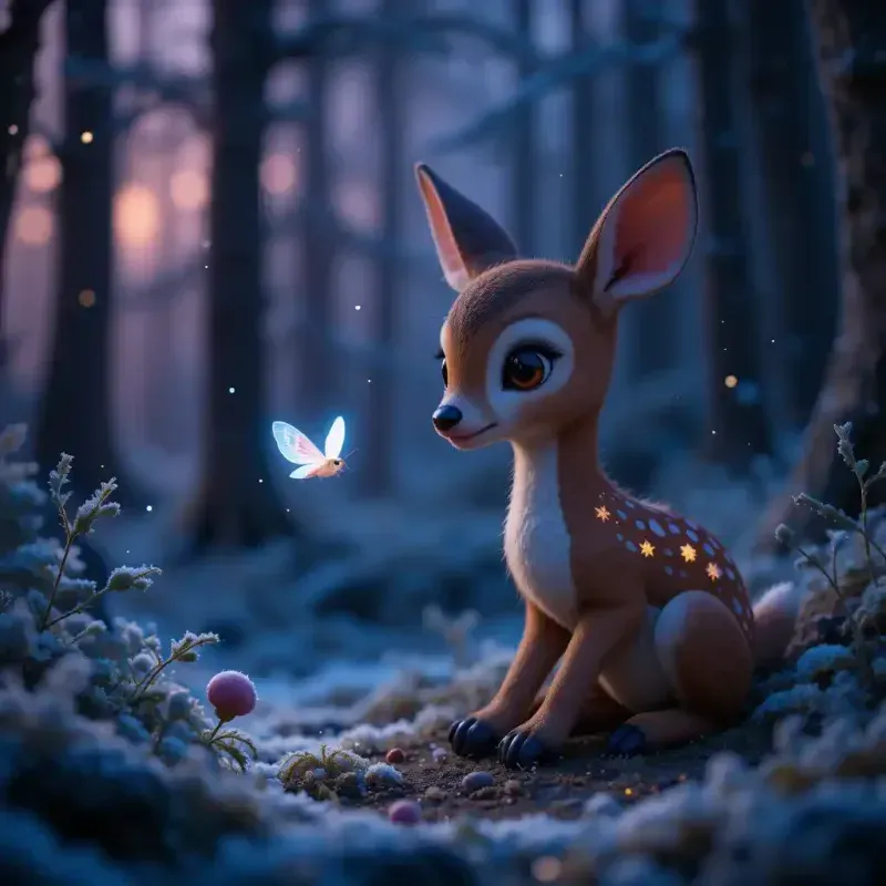 Adorable Baby Animals In Magical Forests ChatGPT Image Prompt | PromptBase