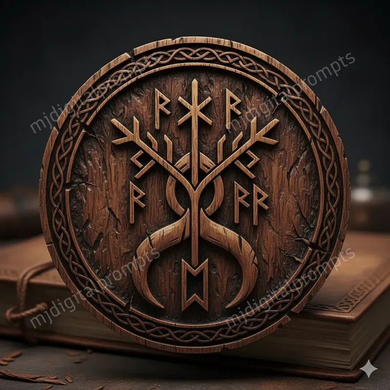 Unique Magical Rune Symbols Gemini Image Prompt | PromptBase