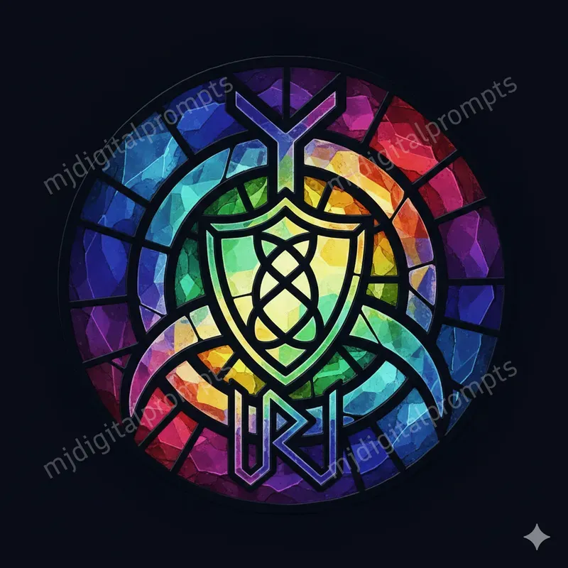 Unique Magical Rune Symbols Gemini Image Prompt | PromptBase
