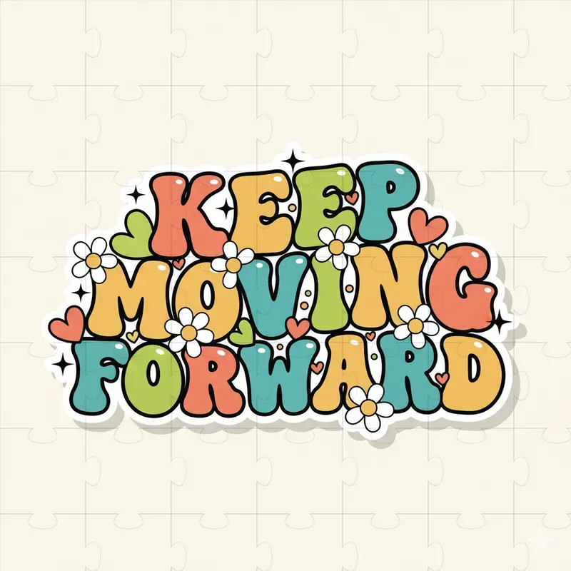 Spr Sticker Retro Typographic Sticker Creators Gemini Image Prompt | PromptBase