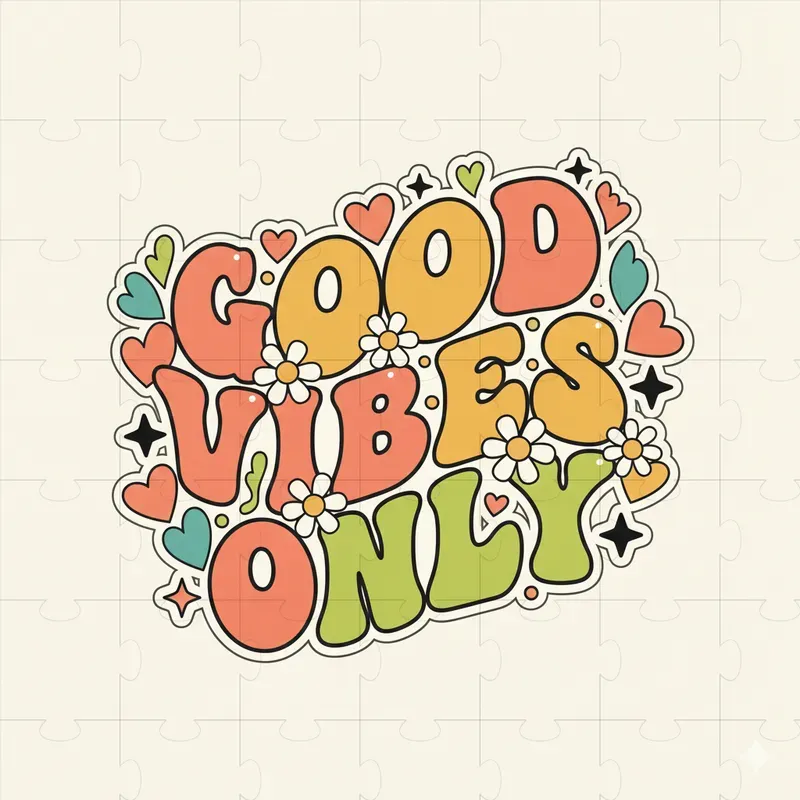 Spr Sticker Retro Typographic Sticker Creators Gemini Image Prompt | PromptBase